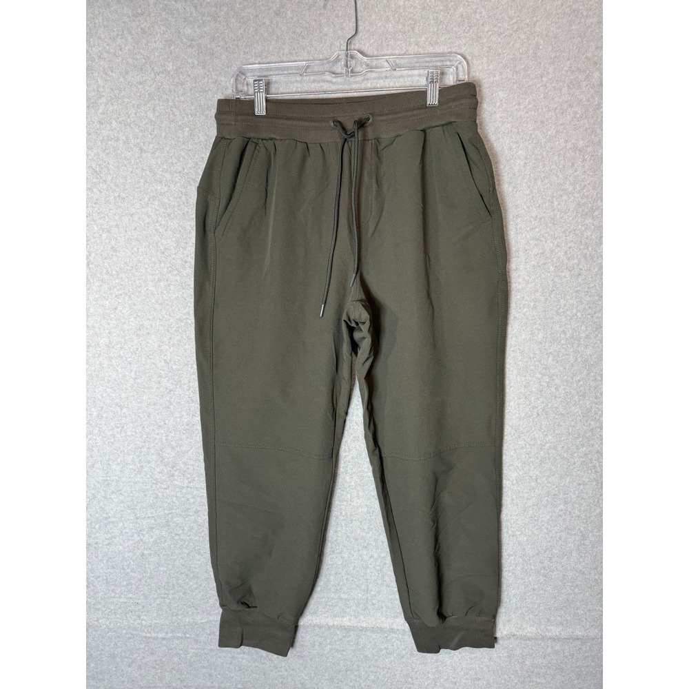 Stretchtech‎ Jogger Pants Women's M Gray Stretch Tapered Leg Pockets Drawstring